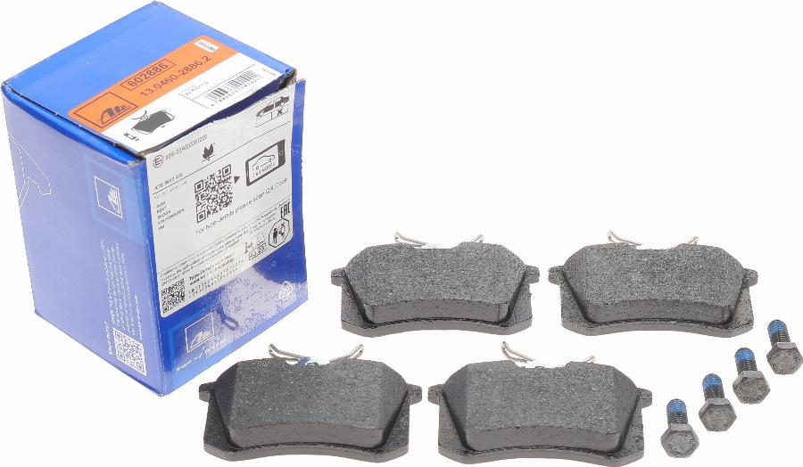 ATE 13.0460-2886.2 - Brake Pad Set, disc brake parts5.com