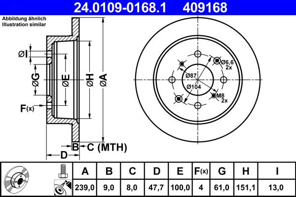 ATE 24.0109-0168.1 - Тормозной диск parts5.com