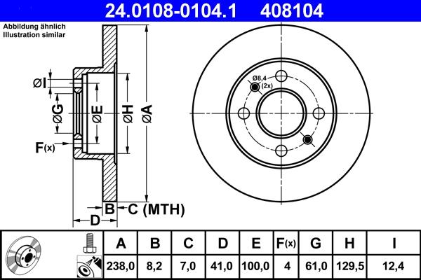 ATE 24.0108-0104.1 - Тормозной диск parts5.com