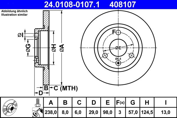 ATE 24.0108-0107.1 - Тормозной диск parts5.com