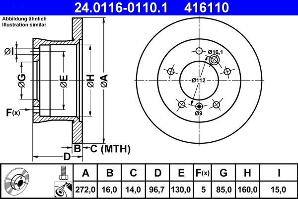 INTERBRAKE SDK6111 - Тормозной диск parts5.com