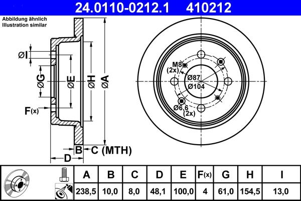 ATE 24.0110-0212.1 - Тормозной диск parts5.com