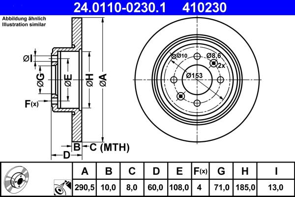 ATE 24.0110-0230.1 - Тормозной диск parts5.com