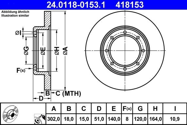 ATE 24.0118-0153.1 - Тормозной диск parts5.com