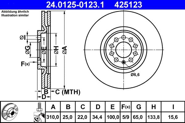 ATE 24.0125-0123.1 - Тормозной диск parts5.com