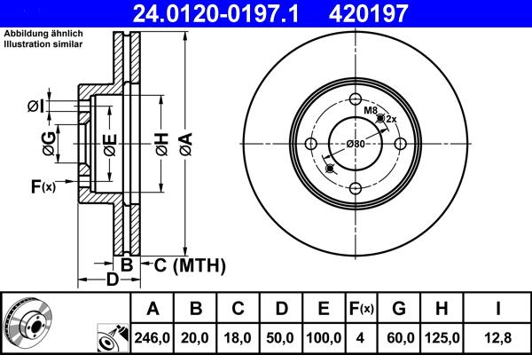 ATE 24.0120-0197.1 - Тормозной диск parts5.com