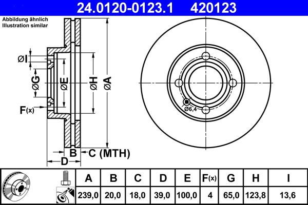 ATE 24.0120-0123.1 - Тормозной диск parts5.com