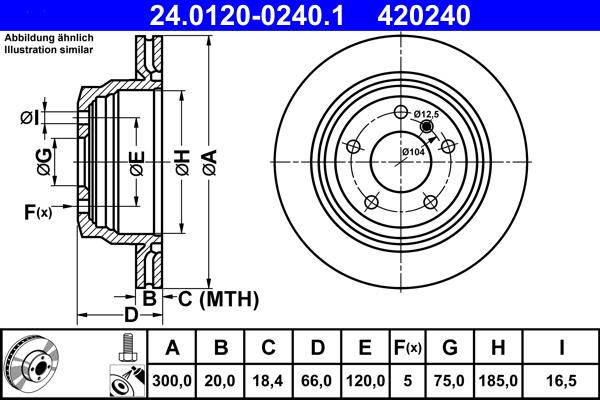 ATE 24.0120-0240.1 - Тормозной диск parts5.com