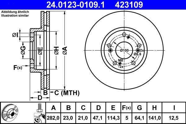 ATE 24.0123-0109.1 - Тормозной диск parts5.com