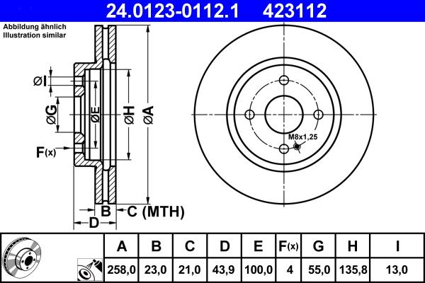 ATE 24.0123-0112.1 - Тормозной диск parts5.com