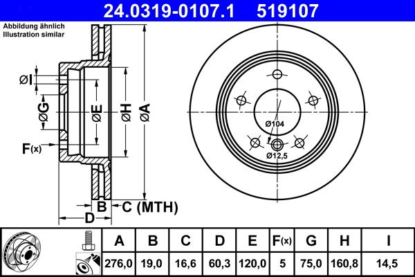 ATE 24.0319-0107.1 - Тормозной диск parts5.com