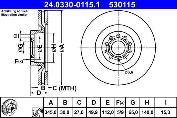 ATE 24.0330-0115.1 - Тормозной диск parts5.com