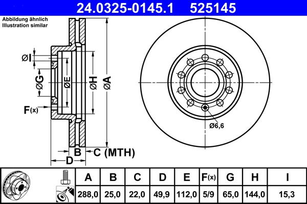 ATE 24.0325-0145.1 - Тормозной диск parts5.com