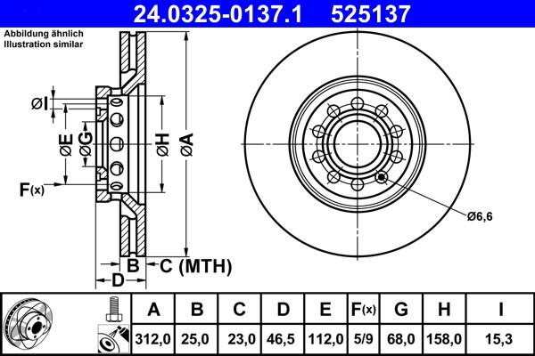 ATE 24.0325-0137.1 - Тормозной диск parts5.com