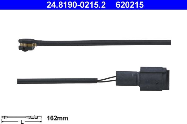 ATE 24.8190-0215.2 - Сигнализатор, износ тормозных колодок parts5.com