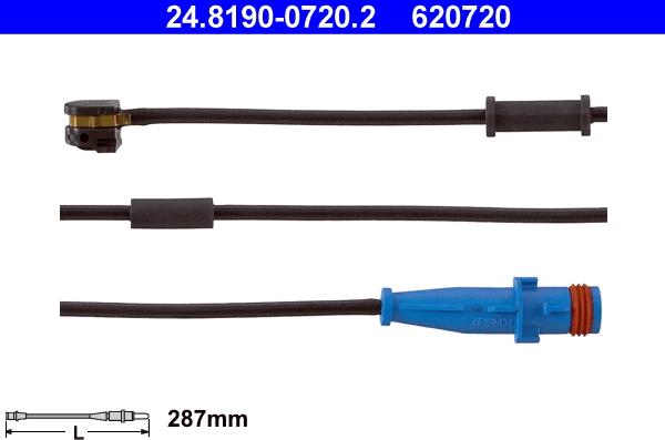 ATE 24.8190-0720.2 - Сигнализатор, износ тормозных колодок parts5.com