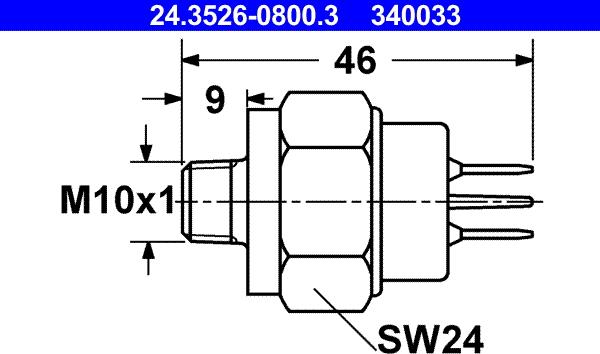 ATE 24.3526-0800.3 - Выключатель фонаря сигнала торможения parts5.com