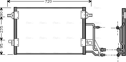 Ava Quality Cooling AI 5140 - Конденсатор кондиционера parts5.com