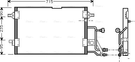 Ava Quality Cooling AI 5116 - Конденсатор кондиционера parts5.com