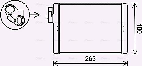 Ava Quality Cooling AI6408 - Теплообменник, отопление салона parts5.com