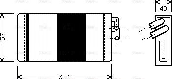 Ava Quality Cooling AI 6052 - Теплообменник, отопление салона parts5.com