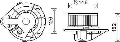 Ava Quality Cooling AI8501 - Вентилятор салона parts5.com