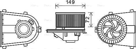 Ava Quality Cooling AI8378 - Вентилятор салона parts5.com