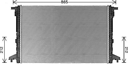 Ava Quality Cooling AI2440 - Radiator, engine cooling parts5.com