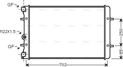 Ava Quality Cooling AI 2129 - Радиатор, охлаждение двигателя parts5.com