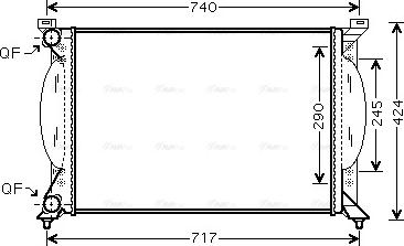 Ava Quality Cooling AI 2201 - Радиатор, охлаждение двигателя parts5.com