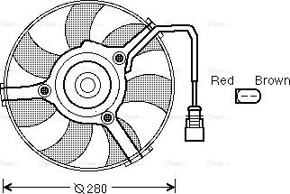 Ava Quality Cooling AI 7516 - Вентилятор, охлаждение двигателя parts5.com