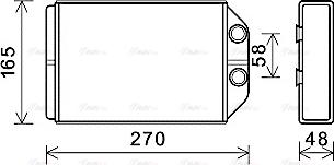 Ava Quality Cooling AIA6393 - Теплообменник, отопление салона parts5.com