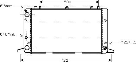 Ava Quality Cooling AIA2047 - Радиатор, охлаждение двигателя parts5.com