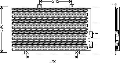 Ava Quality Cooling AL 5063 - Конденсатор кондиционера parts5.com