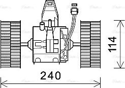 Ava Quality Cooling BW8491 - Вентилятор салона parts5.com