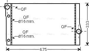 Ava Quality Cooling BW2410 - Радиатор, охлаждение двигателя parts5.com