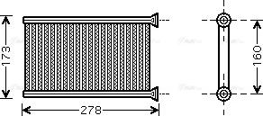 Ava Quality Cooling BWA6342 - Теплообменник, отопление салона parts5.com