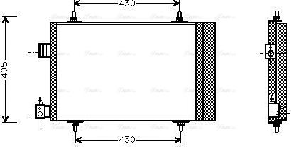 Ava Quality Cooling CNA5173D - Condensador, aire acondicionado parts5.com