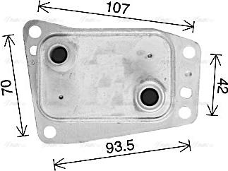 Ava Quality Cooling CN3327 - Масляный радиатор, двигательное масло parts5.com