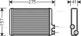 Ava Quality Cooling CNA6305 - Теплообменник, отопление салона parts5.com