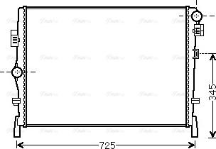 Ava Quality Cooling CR 2105 - Радиатор, охлаждение двигателя parts5.com