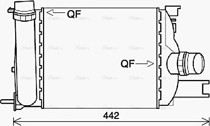 Ava Quality Cooling DAA4013 - Интеркулер, теплообменник турбины parts5.com