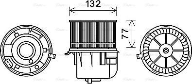 Ava Quality Cooling FD8572 - Вентилятор салона parts5.com