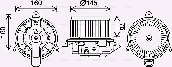 Ava Quality Cooling FD8626 - Вентилятор салона parts5.com