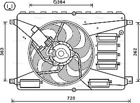 Ava Quality Cooling FD7556 - Вентилятор, охлаждение двигателя parts5.com