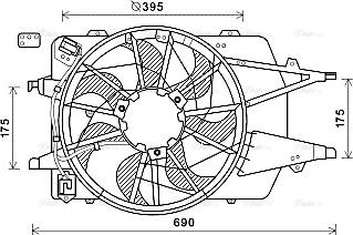 Ava Quality Cooling FD7577 - Вентилятор, охлаждение двигателя parts5.com