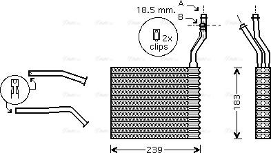 Ava Quality Cooling FDA6364 - Теплообменник, отопление салона parts5.com