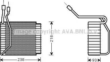 Ava Quality Cooling FD V110 - Испаритель, кондиционер parts5.com