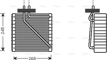 Ava Quality Cooling FD V270 - Испаритель, кондиционер parts5.com