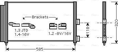 Ava Quality Cooling FT5289D - Конденсатор кондиционера parts5.com